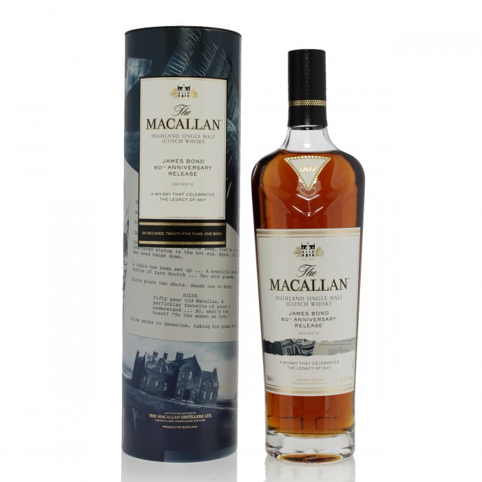 Macallan James Bond 60th Anniversary Release Decade VI