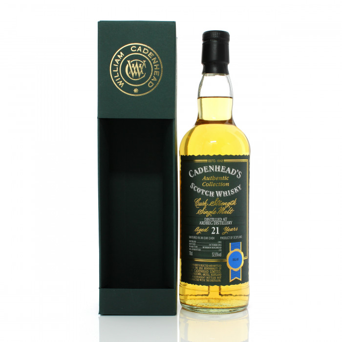 Ardbeg 1991 21 Year Old Single Cask Cadenhead's Authentic Collection