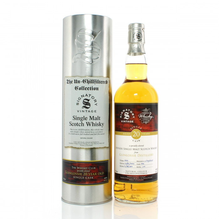 Glenlossie 1997 20 Year Old Single Cask #1146 Signatory Un-Chillfiltered Collection - The Whisky Club