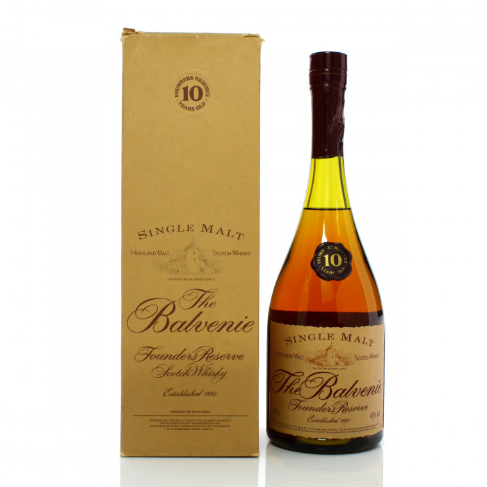 Balvenie 10 Year Old Founder's Reserve Cognac Bottle 1980s