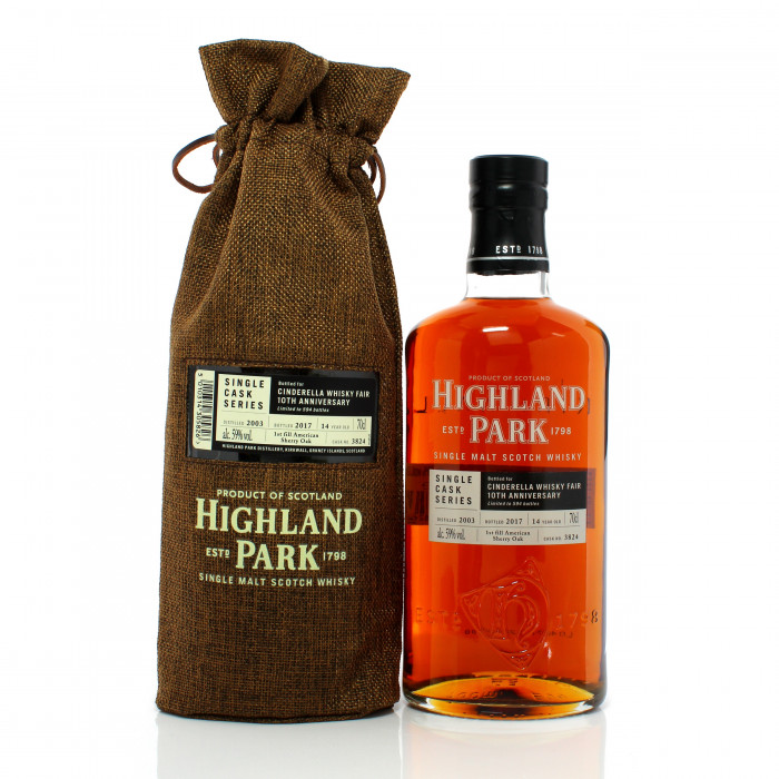 Highland Park 2003 14 Year Old Single Cask #3824 - Cinderella Whisky Fair 10th Anniversary