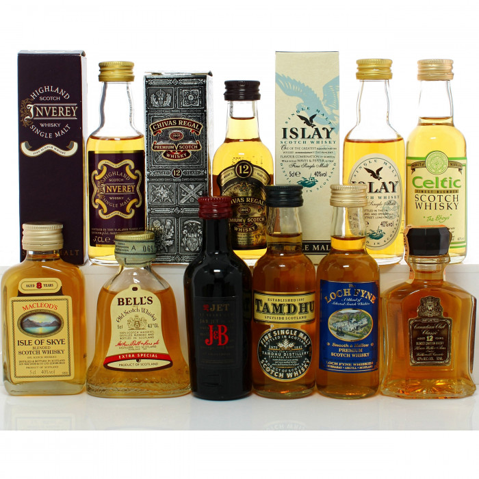 Assorted Whisky Miniatures 10x5cl