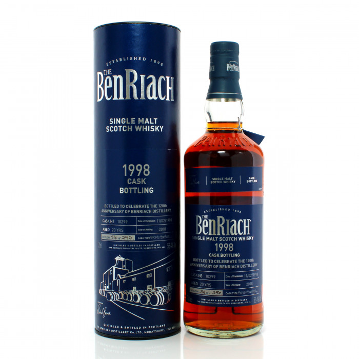 BenRiach 1998 20 Year Old Single Cask #10299 - 120th Anniversary of BenRiach