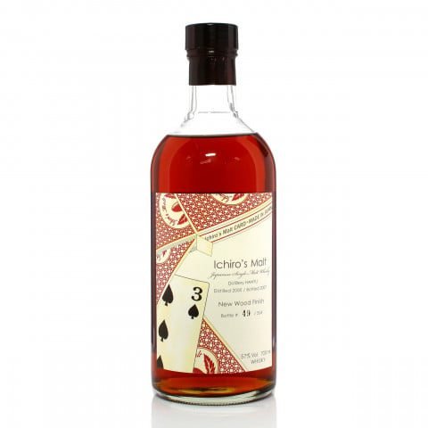 Hanyu 2000 Single Cask 7000 Ichiros Malt Card 3 of Spades