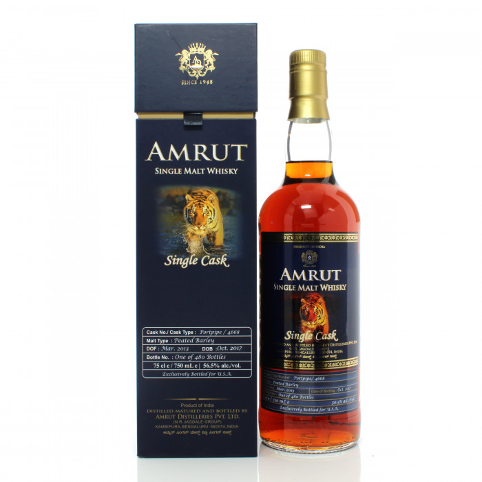 Amrut 2013 4 Year Old Single Cask #4668 - USA Exclusive