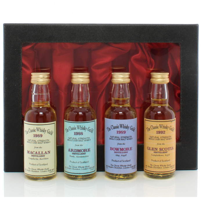 Classic Whisky Guild Miniatures x 4