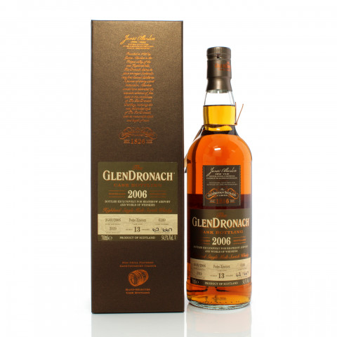 GlenDronach 2006 13 Year Old Single Cask #6189 - Heathrow Airport & World of Whiskies