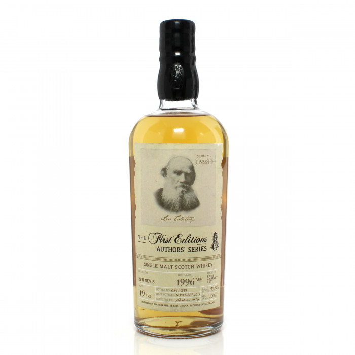 Ben Nevis 1996 19 Year Old Single Cask Edition Spirits Authors' Series Leo Tolstoy