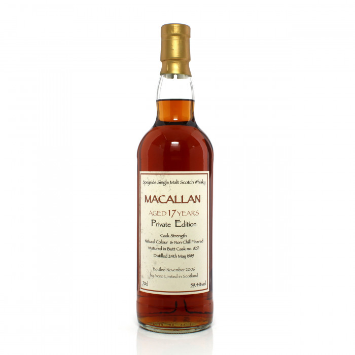 Macallan 1989 17 Year Old Single Cask #8271 Aceo Private Edition