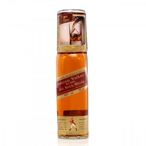 Johnnie Walker Red Label Pelat Glass Decanter