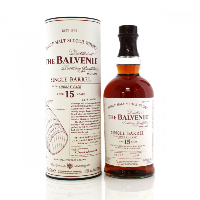 Balvenie 15 Year Old Single Barrel  #10135 Sherry Cask