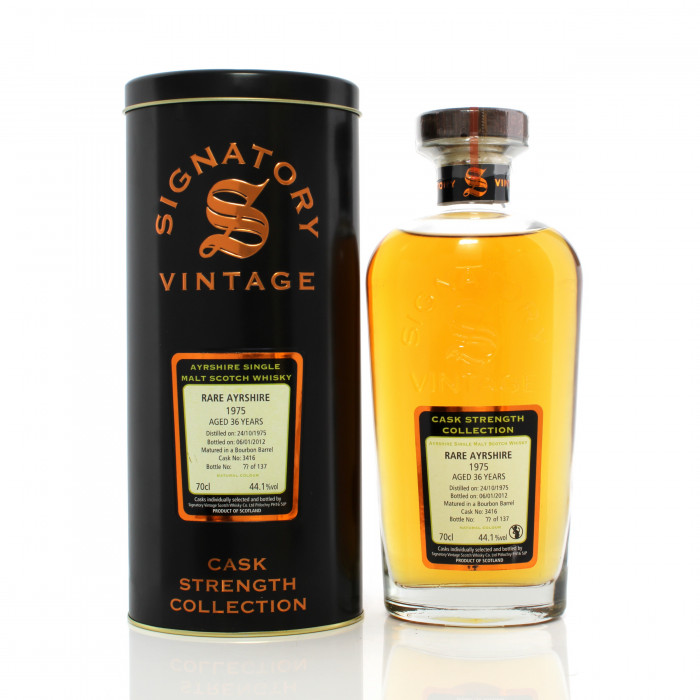 Rare Ayrshire (Ladyburn) 1975 36 Year Old Single Cask #3416 Signatory Cask Strength Collection