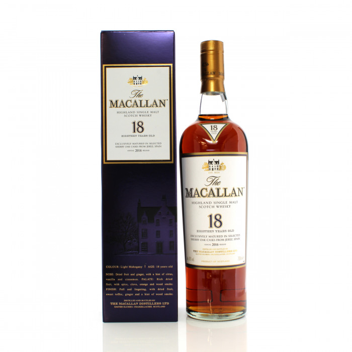 Macallan 18 Year Old 2016 Release 