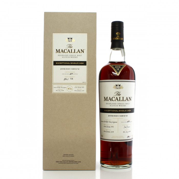 Macallan 1997 20 Year Old Single Cask #14813/12 Exceptional Cask 2018 Release