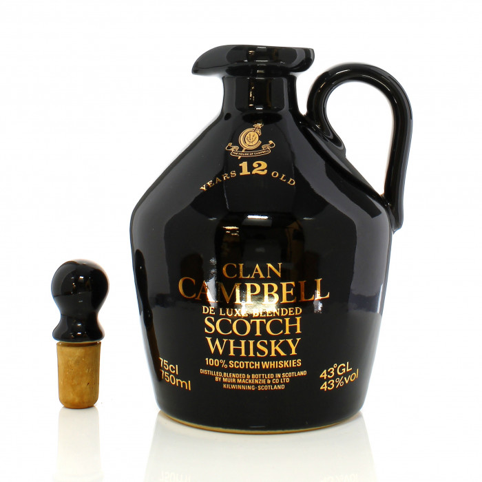 Clan Campbell 12 Year Old Ceramic Decanter 