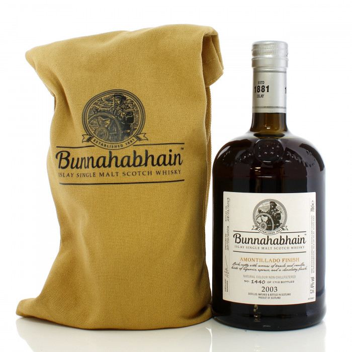 Bunnahabhain 2003 15 Year Old Amontillado Finish - Distillery Exclusive