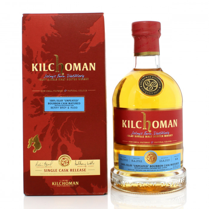 Kilchoman 2011 9 Year Old Single Cask #306 100% Islay Unpeated Bourbon Cask - BB&R