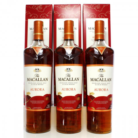 Macallan Aurora Year of the Ox Travel Retail x3