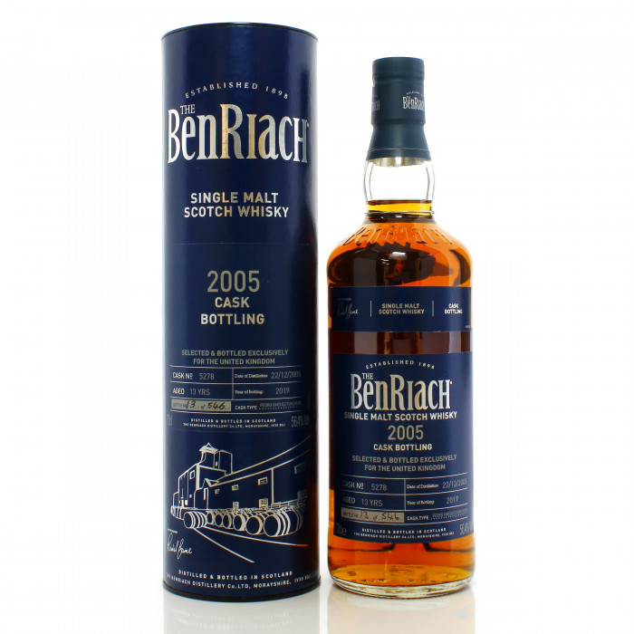 Benriach 2005 13 Year Old Single Cask #5278 - UK