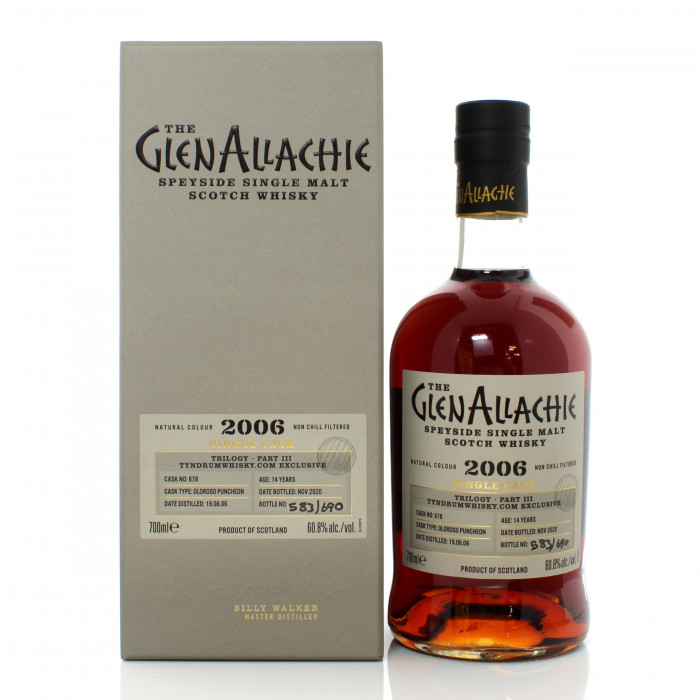 GlenAllachie 2006 14 Year Old Single Cask #678 Trilogy Part 3 - Tyndrum Whisky