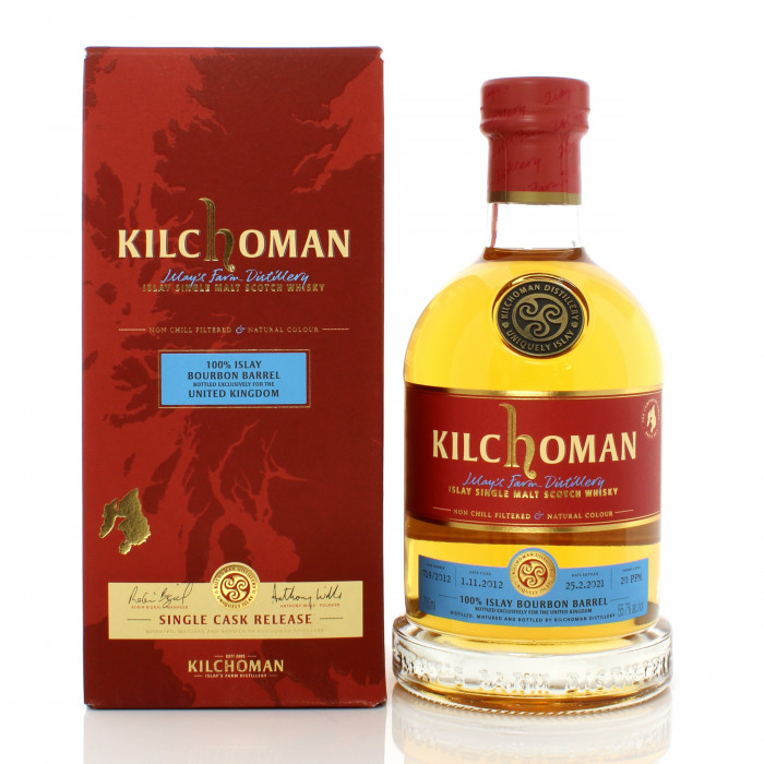 Kilchoman 2012 8 Year Old Single Cask #719 100% Islay Comparison Series Batch #1 - UK