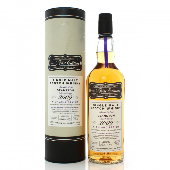 Deanston 2009 10 Year Old Single Cask #17534 Hunter Laing First Editions