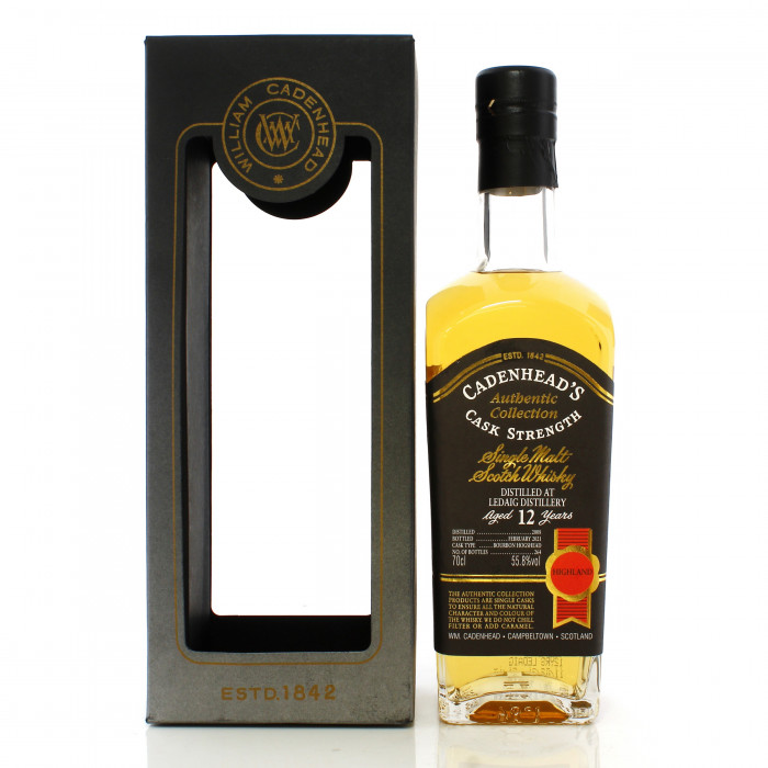 Ledaig 2008 12 Year Old Cadenhead's Authentic Collection