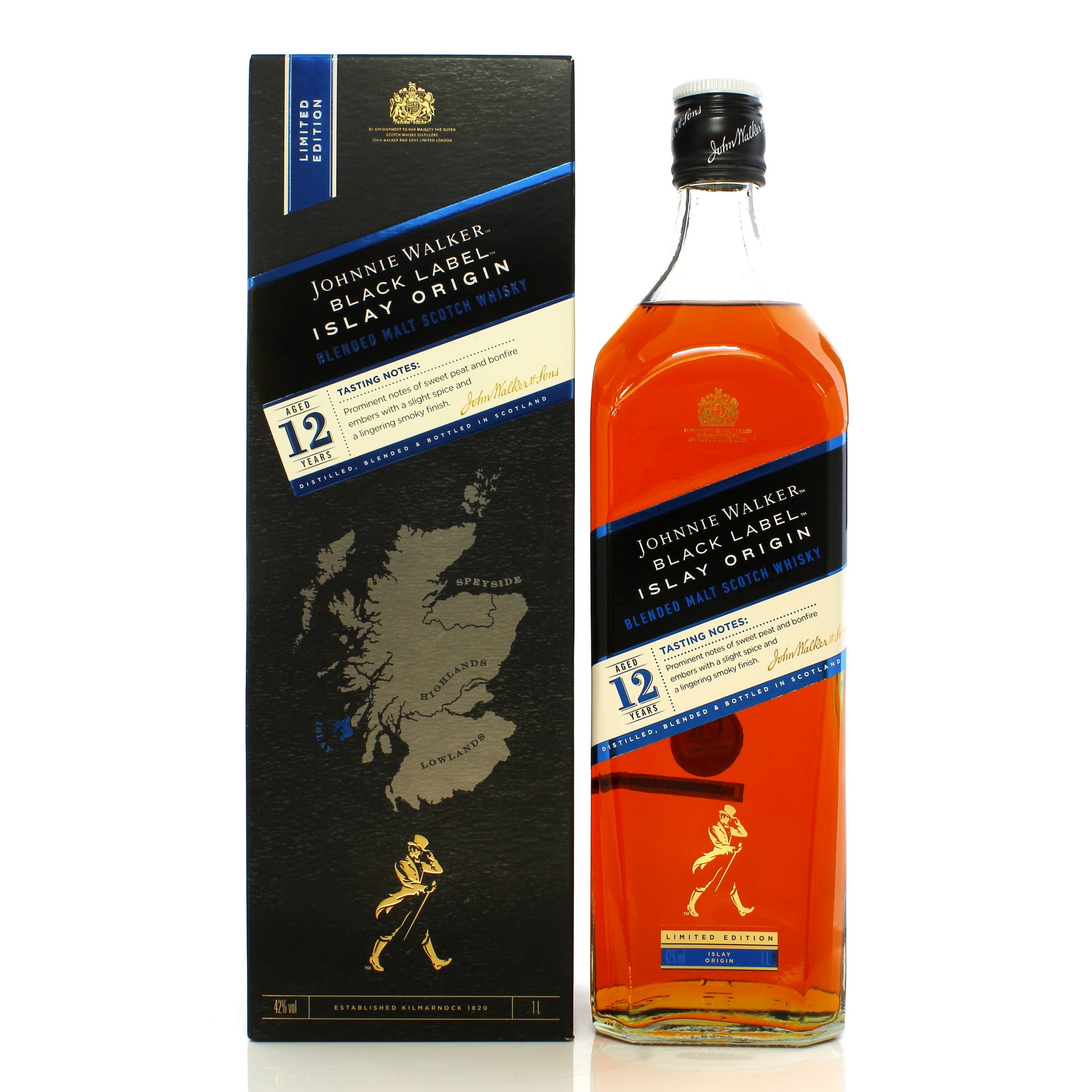 Aberlour12年 ＆JOHNNIE WALKER BLACK LABEL Johnnie Walker 12 Year Old Black Label Islay Origin Auction A34553