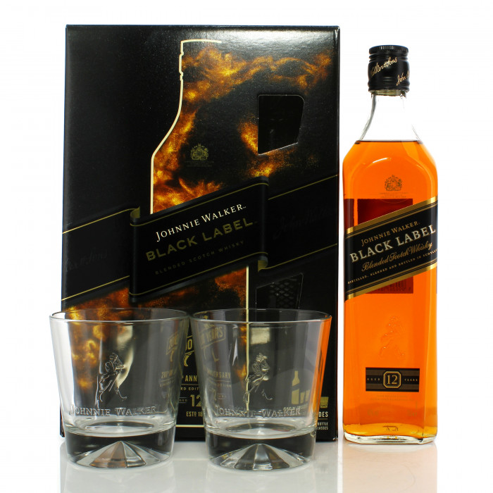 Johnnie Walker 12 Year Old Black Label 200th Anniversary Gift Pack