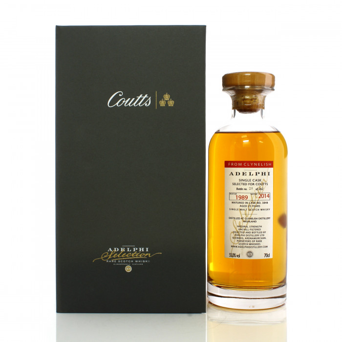 Clynelish 1989 25 Year Old Single Cask #3848 Adelphi - Coutts