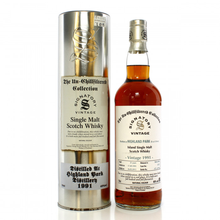Highland Park 1991 21 Year Old Single Cask #13/72 Signatory Un-Chillfiltered Collection