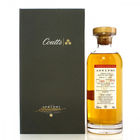 Clynelish 1989 25 Year Old Single Cask #3848 Adelphi - Coutts