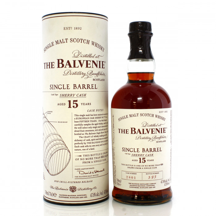 Balvenie 15 Year Old Single Barrel #2801 Sherry Cask