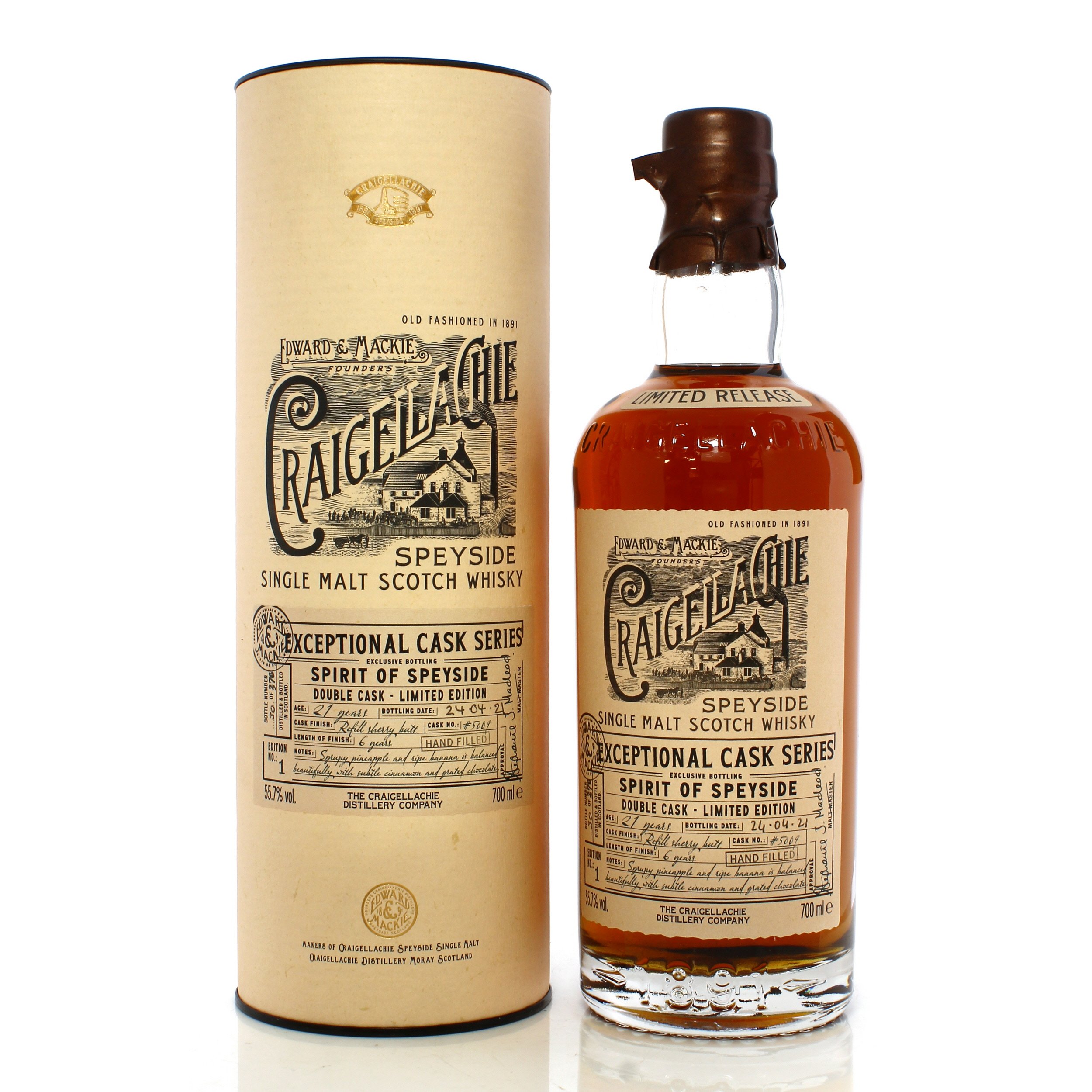 Craigellachie 1999 21 Year Old Single Cask #5009 Exceptional