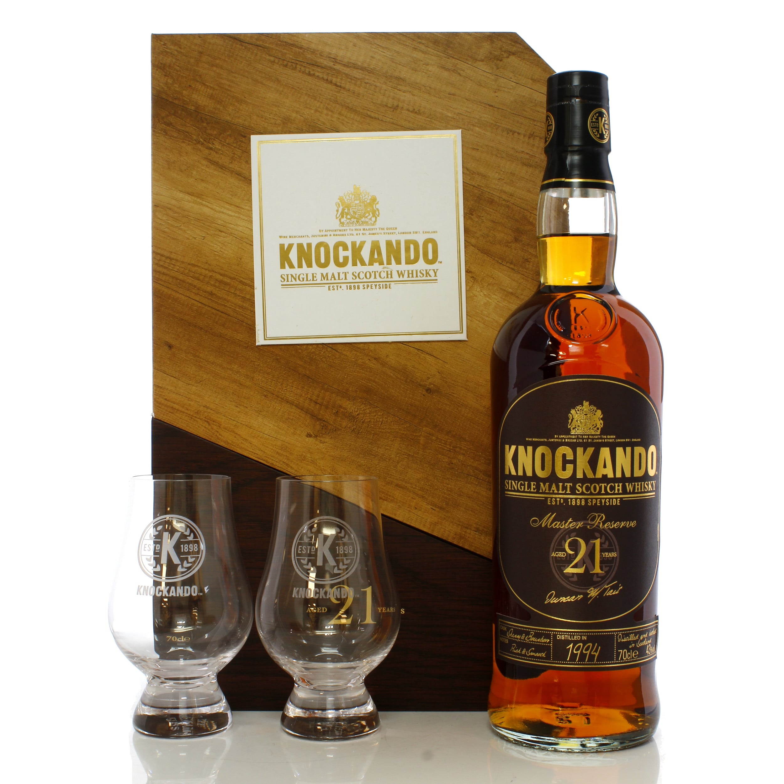 Knockando 1994 21 Year Old Master Reserve Gift Pack Auction A42143