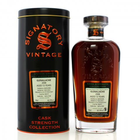 GLENALLACHIE 2008 13 YEAR OLD SINGLE CASK 6896 FOR THE UK