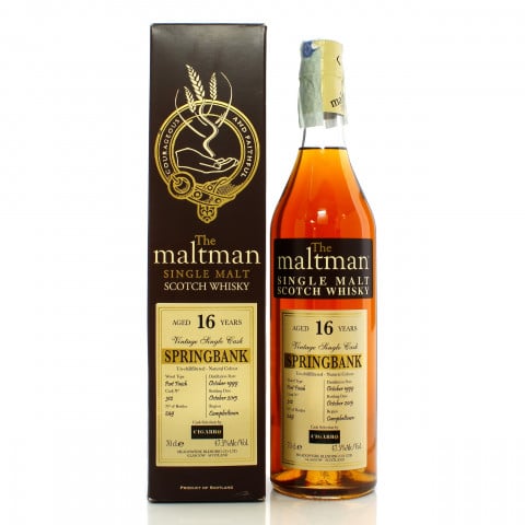 Springbank 1999 16 Year Old Single Cask 312 The Maltman Cigarro