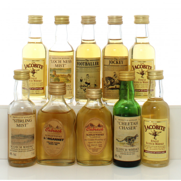 Assorted Blended Scotch Miniatures x10