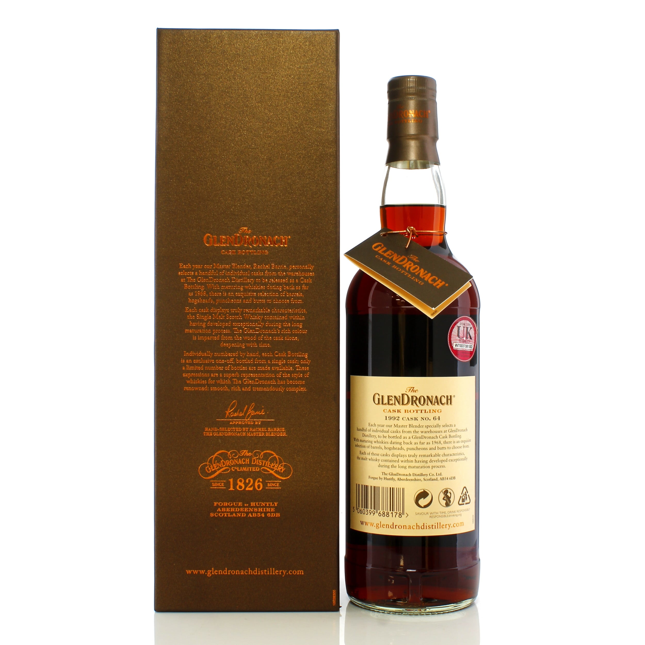GlenDronach 1992 26 Year Old Single Cask #64 - TWS Auction A54976