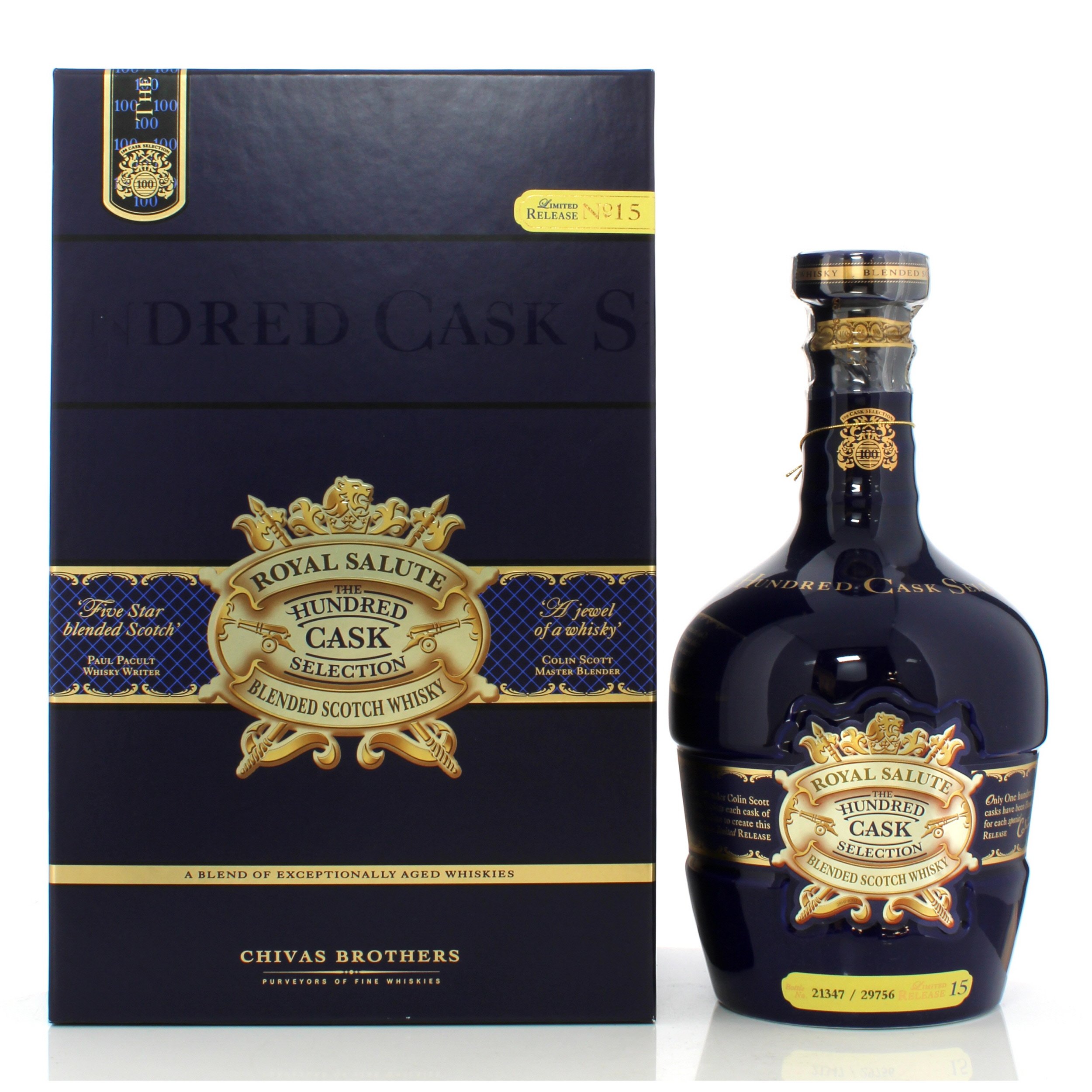 ウイスキー  Salute Hundred Cask Selection Royal Salute The Hundred Cask Selection Release No.15