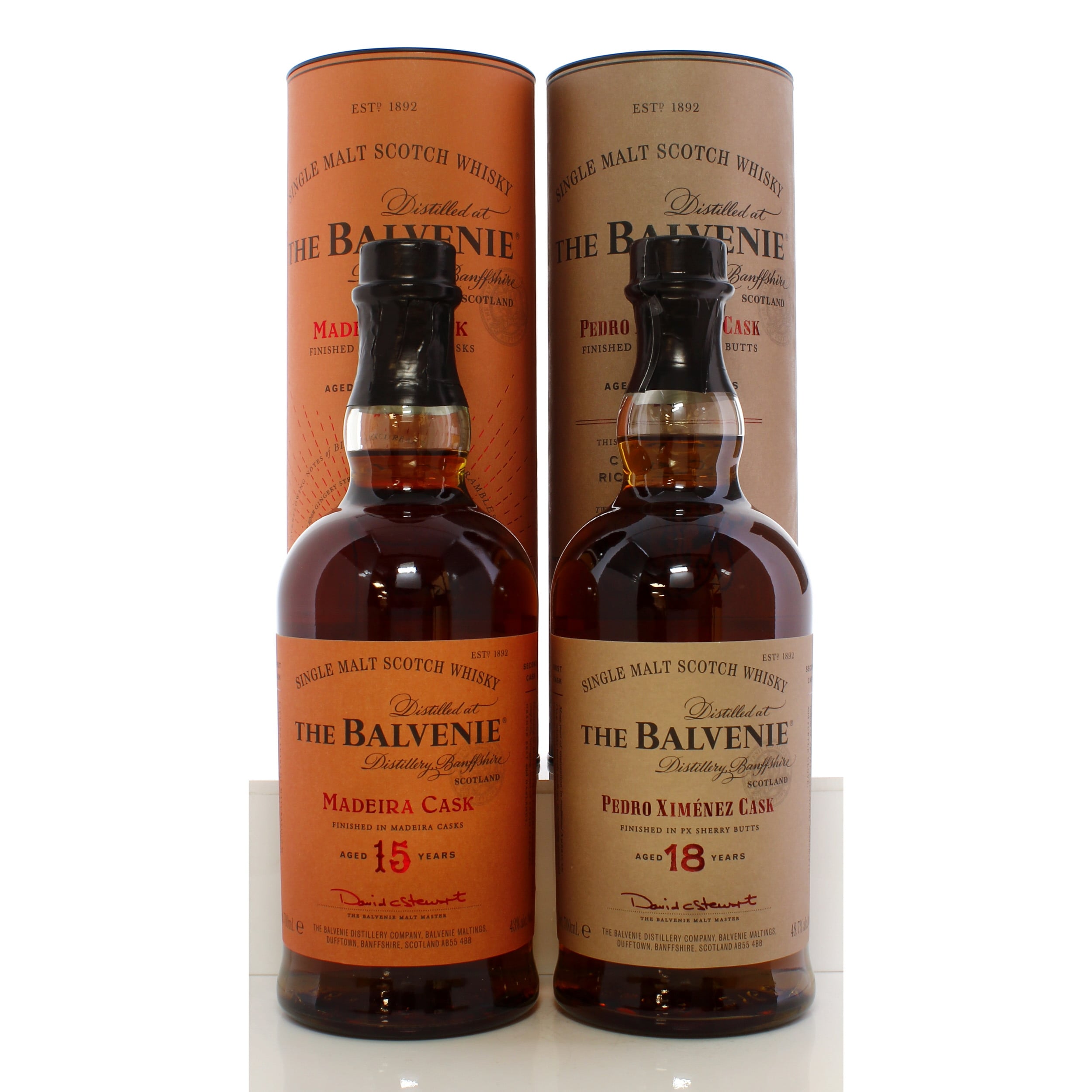 Balvenie 15 Year Old Madeira Cask & 18 Year Old Pedro