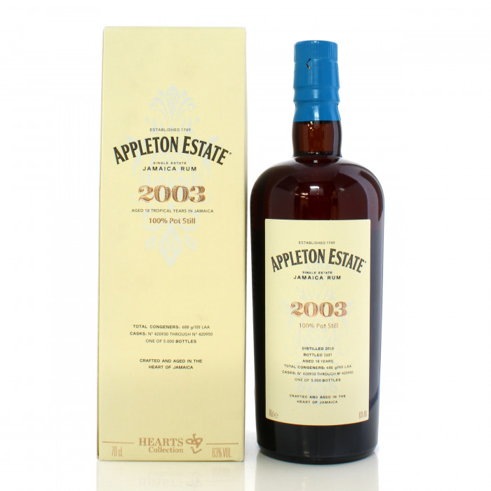 Appleton Estate 2003 18 Year Old Velier Hearts Collection