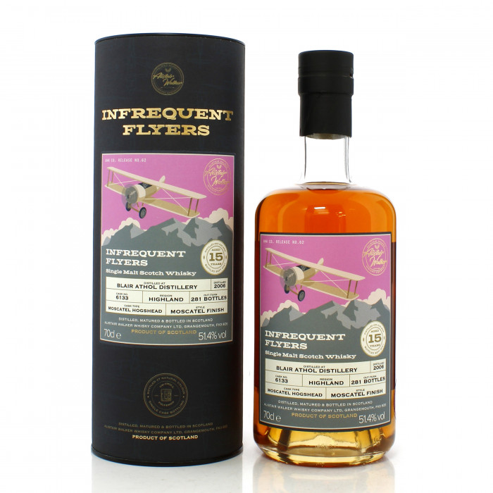 Blair Athol 2006 15 Year Old Single Cask #6133 Alistair Walker Infrequent Flyers