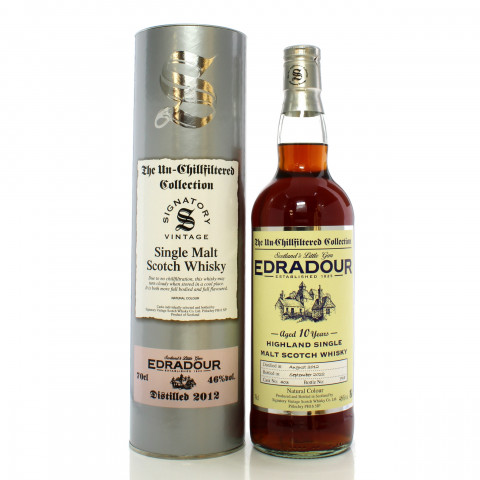 Edradour 2012 10 Year Old Single Cask #403 Signatory Vintage The Un-Chillfiltered Collection