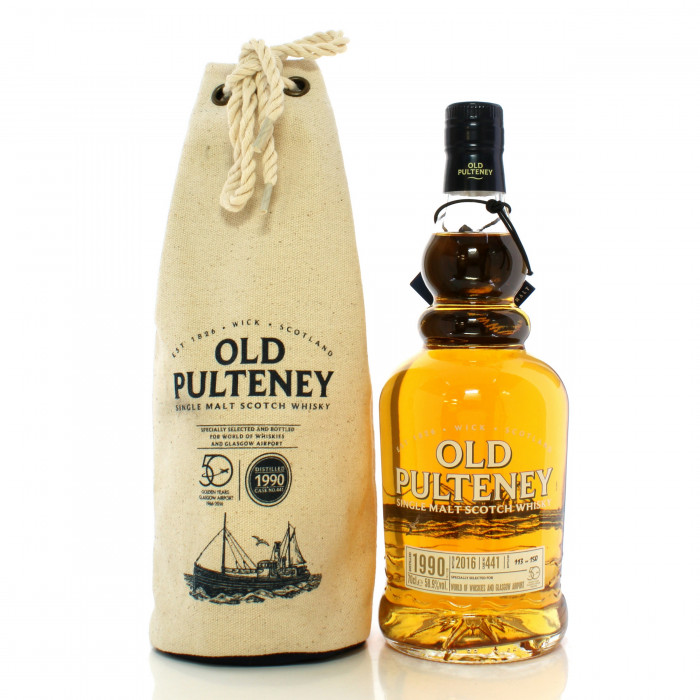 Old Pulteney 1990 25 Year Old Single Cask #441 - World of Whiskies & Glasgow Airport
