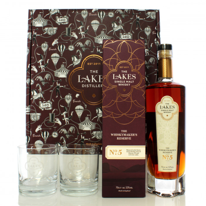 The Lakes Distillery The Whiskymaker's Reserve No.5 & Glass Pack