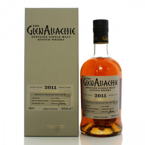 GlenAllachie 2011 10 Year Old Single Cask #5368 - UK - Bottle Number 1