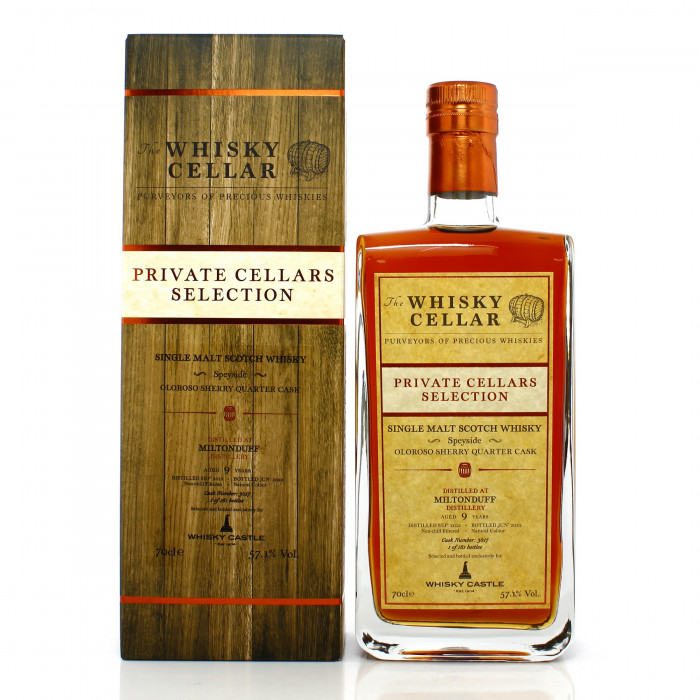 Miltonduff 2012 9 Year Old Single Cask #3017 Whisky Cellar Private Cellars Selection - Whisky Castle