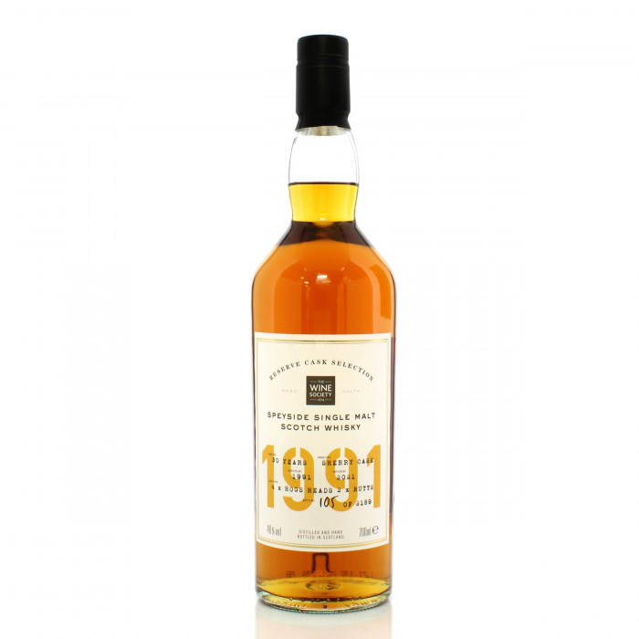 Speyside 1991 30 Year Old The Wine Society Reserve Cask Selection No.2