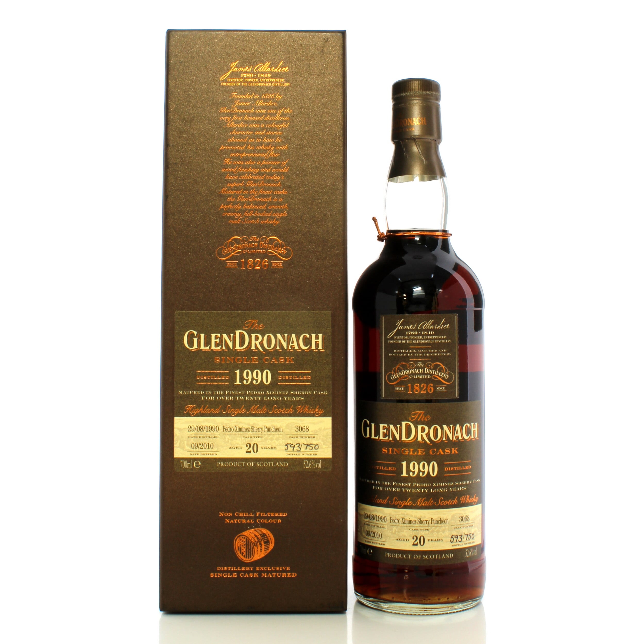 GlenDronach 1990 20 Year Old Single Cask #3068 - Distillery